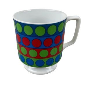 Geometric Mid Century Circle Pedestal Mug